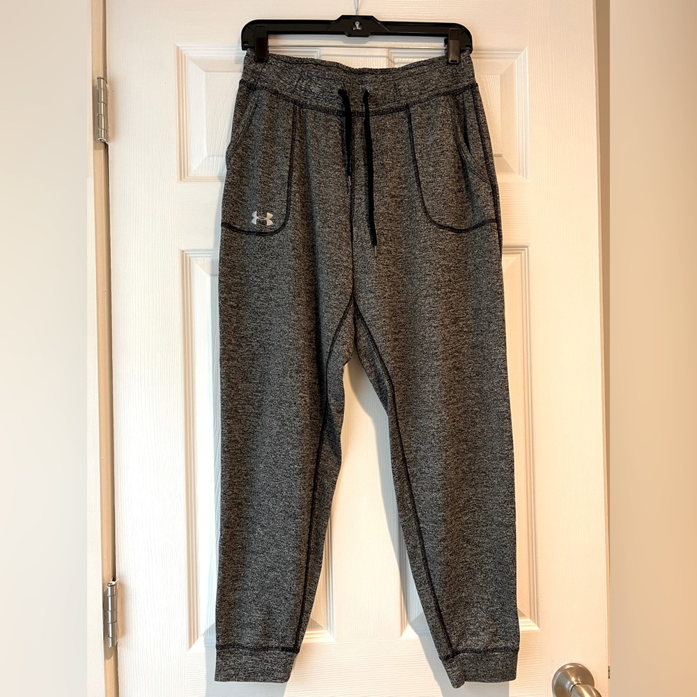 Under Armour Women’s Black Marled Joggers, Size Small, and good condition!